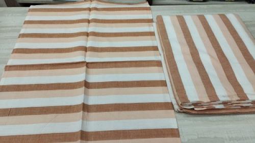 BEDSHEET STRIPE 90X108 2 PILLOW COVER